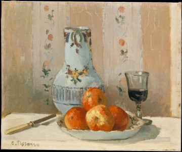  Pitcher Works - still life with apples and pitcher 1872 Camille Pissarro